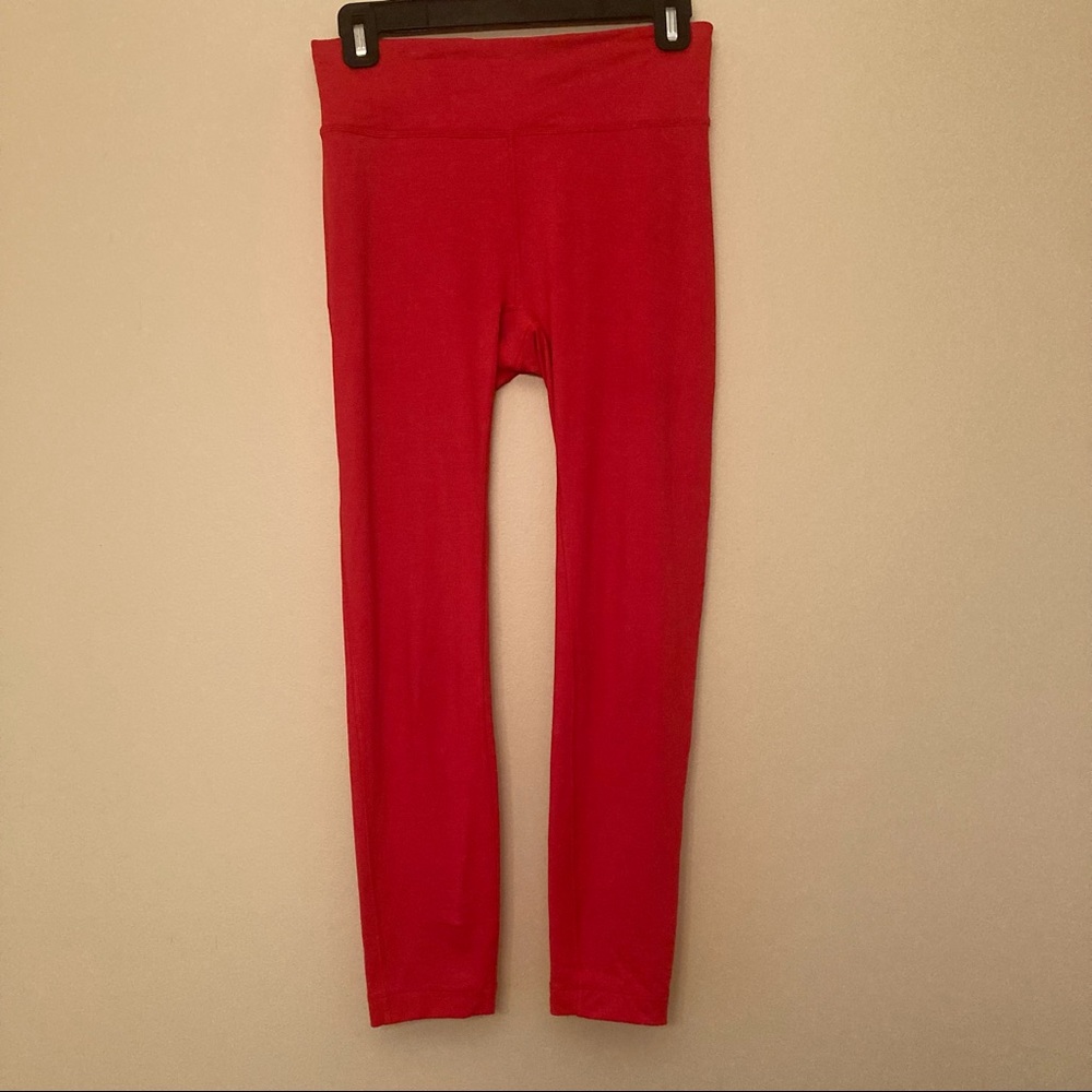 Outdoor Voices red full length leggings